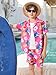 Haloumoning Boys 2 Piece Outfits Hawaiian Button Down Shirt and Shorts Sets Summer Beach Clothes 5-14 Years