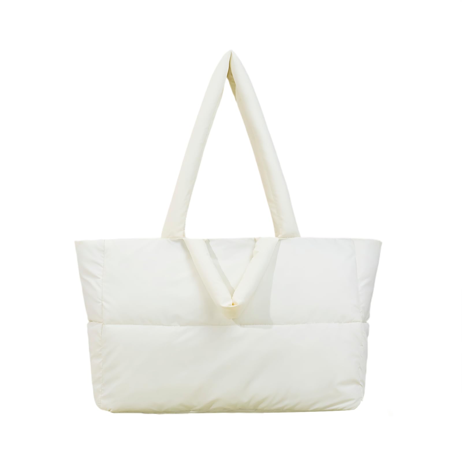 Sora Shizuku Giant Puffer Tote – Women's Soft Quilted Bag for Laptops, Travel Gear, and Everyday Work Essentials