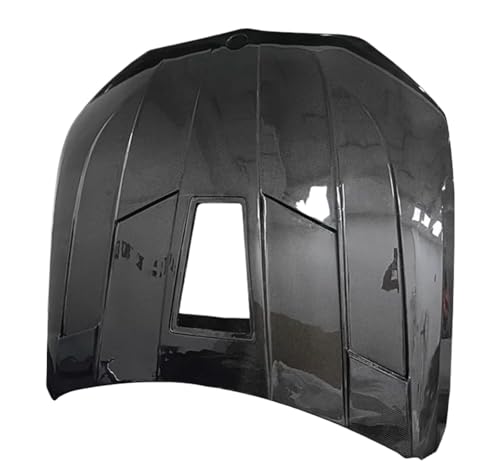 Car Hood Cover Replacement L Style Transparent Dry Carbon Fiber Hood Compatible With BMW M8 F91 F92 F93