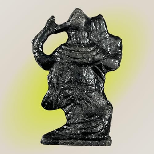 Image of Denique Pure Iron Lord Shani Dev | Shani Maharaj Murti Idol for Home, Temple Pooja & Decorative Showpiece (7 Cms)