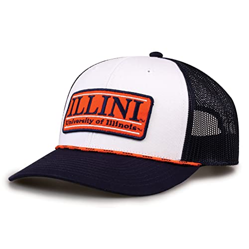 Gorra Trucker The Game Rope Style blanca y azul oscuro miniatura 2