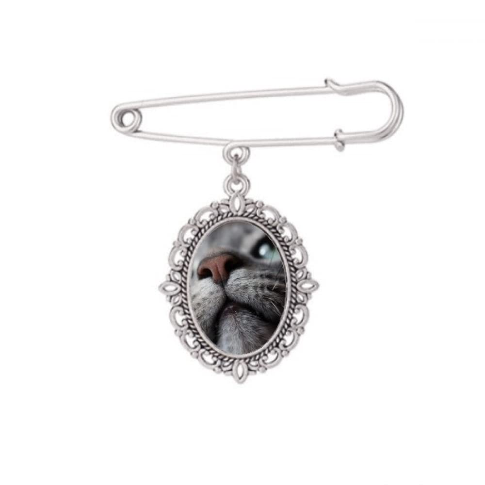 Broche chat pour châle et robe style casual chic - 5