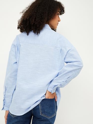 Image of Max Women Cotton Solid Regular Fit Shirt