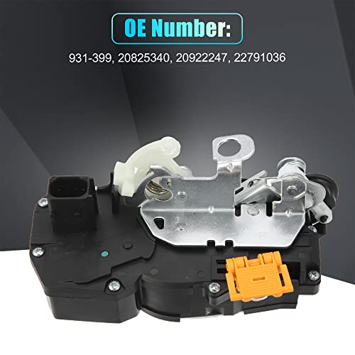 Image of X AUTOHAUX Power Door Lock Actuator Motor Rear Right Side for Cadillac CTS 2008-2014 931-399 20825340 20922247 22791036 Plastic Metal Black