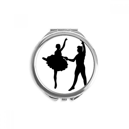 Miroir rond de poche danseurs de sport le cadeau parfait pour passionnés d'art chorégraphique