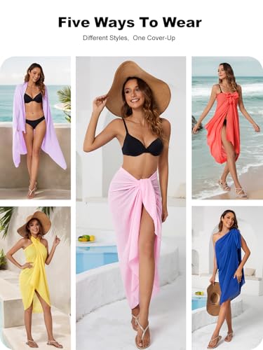 Image of QIANXIZHAN Women's Swimsuit Cover Up,Beach Sarong Wrap Bottom Coverup