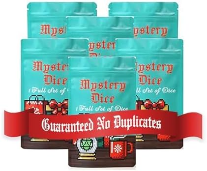 Holiday Mystery Dice Bag assortment (Pack of 6) for gaming
