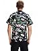 SSLR Mens Hawaiian Shirt Flamingos Casual Short Sleeve Button Down Shirts Aloha Shirt (X-Large, Black)