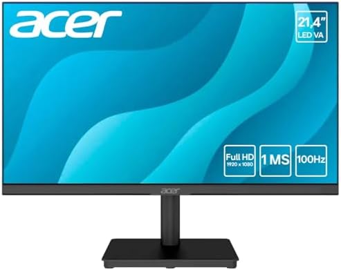 Monitor Acer 21,4" Mk221q Bi Led/Va Full Hd 100 Hz 1ms Hdmi Vga V...