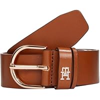 Tommy Hilfiger Damen Gürtel Essential Effortless 3,5 cm mit Dornschließe, Braun (Cognac), 90 cm