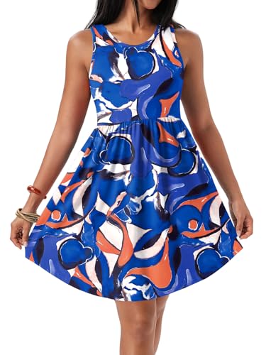 Image of HiMONE Vacation Dresses for Women 2025 Summer Dress Women's Casual Sundresses Casual Beach Petite Sun Dress XS-2XL