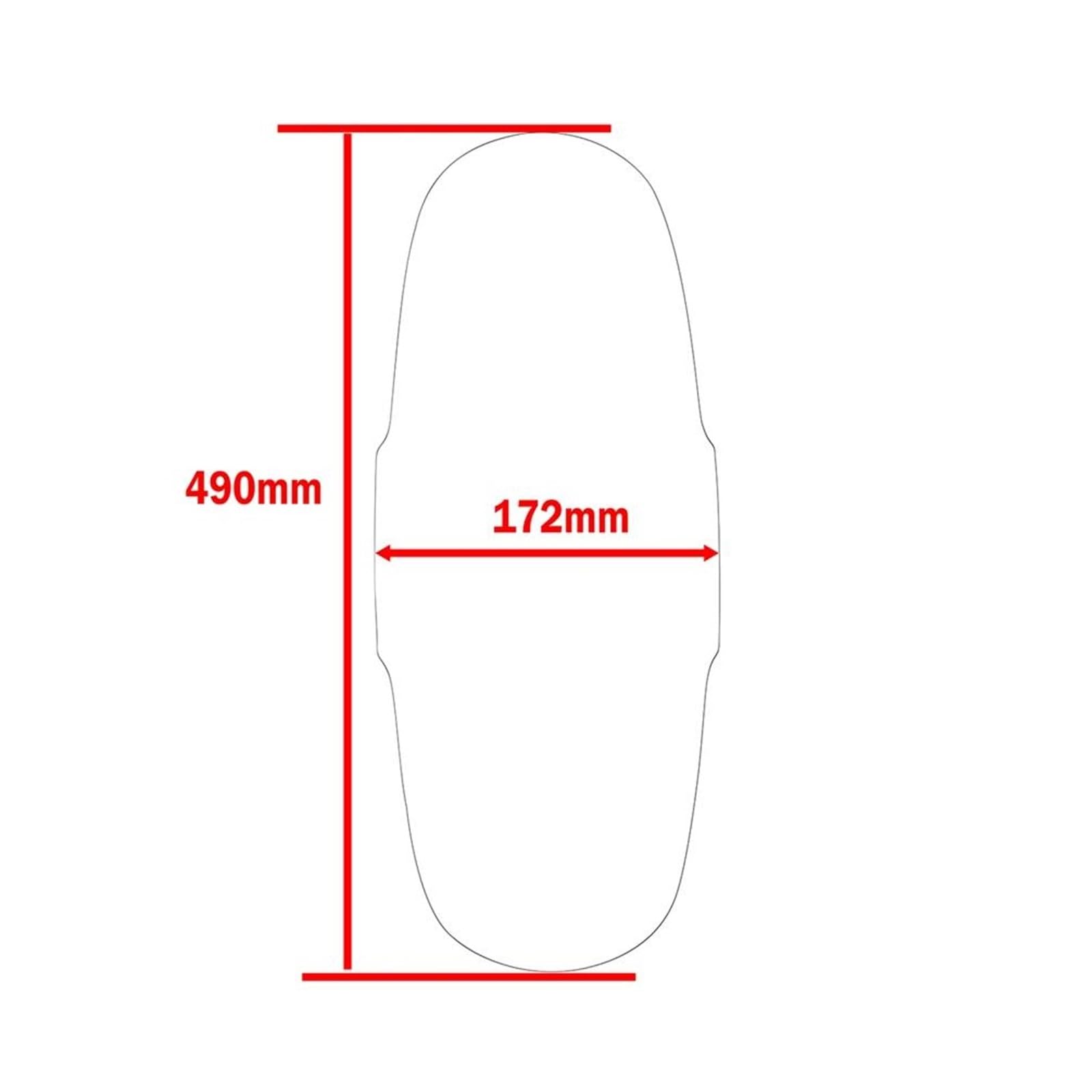 Parafango Moto Splash Guard Pneumatico Anteriore Hugger Per Rebel CM CMX 300 CMX500 2017 2018-2025(Carbon Look)