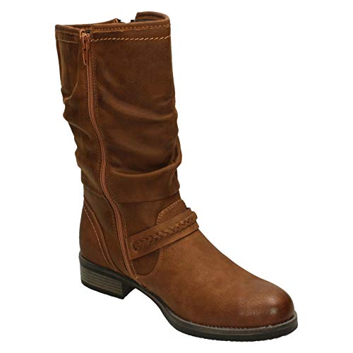 Rieker 98860, Damen Hohe Stiefel, Braun (nuss/nuss 22), 42 EU (8 UK)