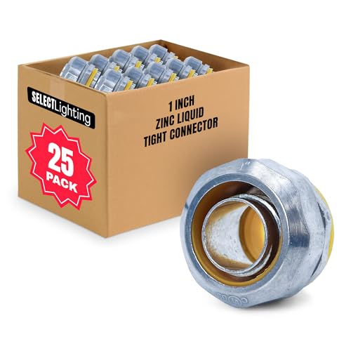 Connecteurs droits étanches SELECT Lighting en zinc pour sécuriser vos conduits de 2,5 cm