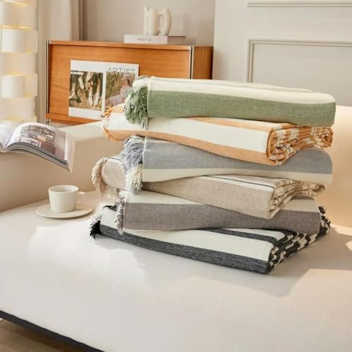 Housse de canapé universelle crème anti-glisse solution taches - 3