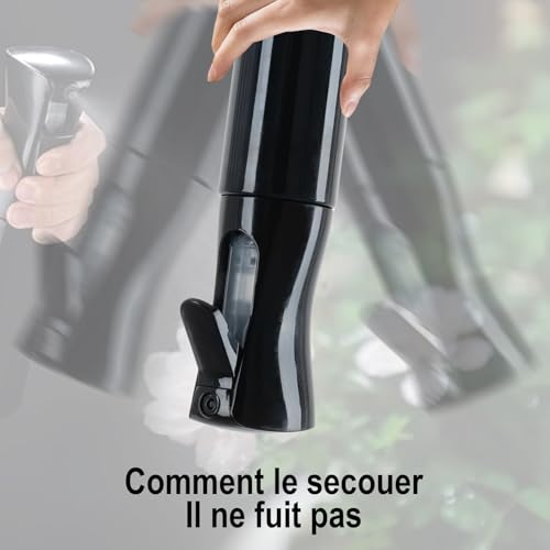 LBJFYHJN 2 Stück 200ml Sprühflasche Haare, Wasser Sprühflasche mit Kontinuierlichem Feinem Nebel für Pflanzen, Reinigung, Alkohol usw. (Schwarz)