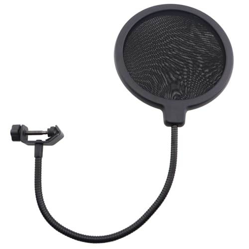 Qual o Melhor Microfone USB de 2025? Melhores Ranking 21 ZQIY Filtro pop profissional para microfone com braçadeira de pescoço de ganso de 360 graus, braço estabilizador e suporte de extensão de microfone, rede antichoque para gravação de estúdios de
