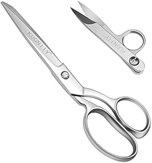 Dressmaking Scissors 8 Inch - Stainless Steel Fabric Scissors Professional Sewing Dressmaker ,Tailor's Shears Heavy Duty + Free Thread Nippers