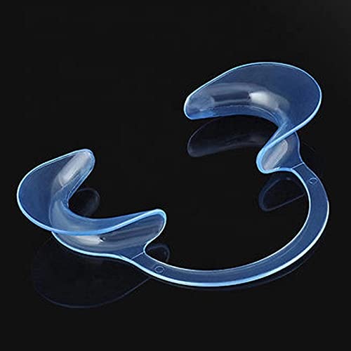 Impressive Smile Dental Cheek Retractor Mouth Opener For Teeth Whitening Clear Blue C-Shape (Size S, M, L Pack Of 3) #TOP4