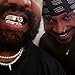 Grillz Vampire Teeth Grills for Your Teeth Gold Grillz for Men and Women 14k Gold Plated Iced Out Flat Tooth Cap for Hip Hop Men Rapper Costume (Sliver Smooth Surface)