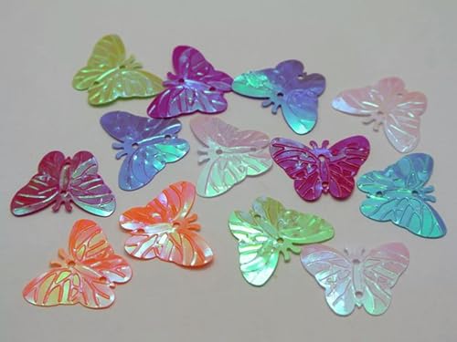Generic Schmetterling Pailletten 500 Stück Modell Irisierend