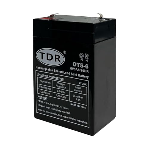TDR OT5-6 6V 5Ah Gel Battery