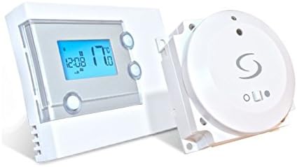 Salus RT500BC Programmable Digital Thermostat with RF Boiler Control Home Room Thermostat RT500BC with Plug in Receiver Module - 2 Year Manufacturers Waranty.