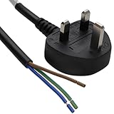 Câble de haute qualité : câble flexible 3G 1,00 mm² (3 cœurs) certifié H05VV-F VDE avec noyaux en cuivre de 1 mm², 7 mm de diamètre, adapté pour les connexions d'alimentation permanentes ou temporaires