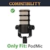 SOULWIT 2Pcs Microphones Pop Filter for RØDE(Rode) PodMic Cardioid Dynamic Broadcast, Protective Mic Cover Windscreen Foam - Black #1