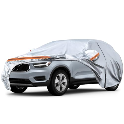 Bâche Voiture Étanche Compatible avec Dacia Duster Peugeot 3008 Citroen C5 Aircross Nissan Qashqai, Housse de Protection Voiture Extérieur Respirante Contre Pluie Soleil Poussière