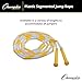 Champion Sports Classic Plastic Segmented Beaded Jump Ropes - Phys. Ed, Gym, Fitness and Recreational Use, 8'L, Yellow/White