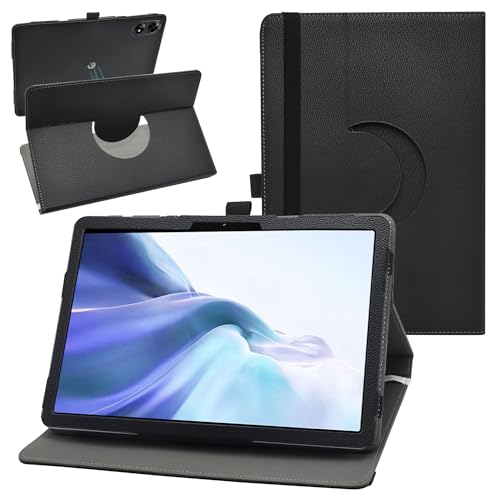 Housse rotative 360 DOOGEE Tab G6+ étui cuir PU noir pour tablette 11 pouces