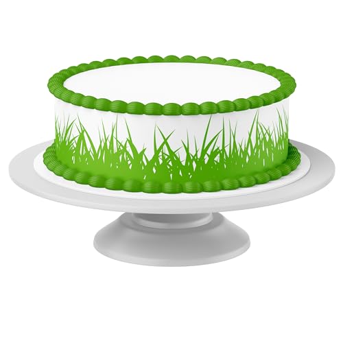Tortenband Gras essbar- 4 Stück á 24cm x 5cm passend für Torten bis 30 cm zum mitessen - kreative Dekoration für Torten
