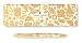 Kate Spade New York Black Ink Ballpoint Pen, Golden Floral