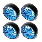 MIGHTY SCAPERS 26.5mm Drift Metal Wheel Rim y Tubos Compatible con K969 K979 K989 Kyosho Z 1/28 Cars RC de Escala(Blue)