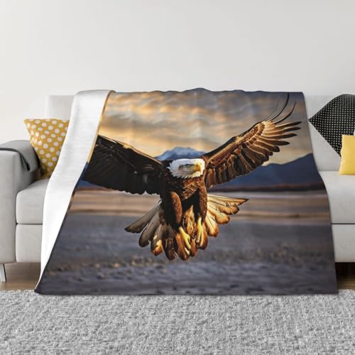 Couverture légère Eagle3 respirante et douce pour lit et canapé