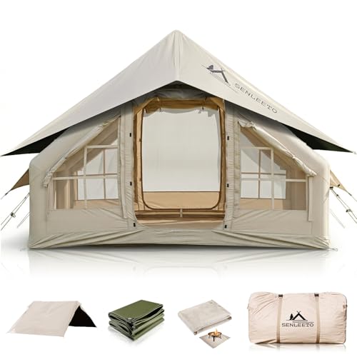 Carpa inflable para camping SENLEETO para 4-6 personas