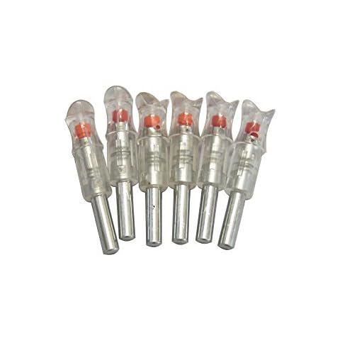 JIEXI HWYP Automatically Bow String Activated Lighted Crossbow Arrow Nocks Pack of 6 Cover