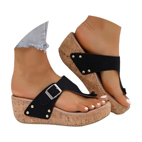 Talons mules compensées femme pour marcher sans douleur tout l'été