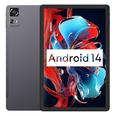 CHUWI Android 14 Tablet 10.95'', 128GB ROM 10GB RAM, Unisoc T616, 4G SIM Unlocked, Gaming Tablet,1TB Expand, 13MP Triple Camera, FHD 2K, Widevine L1, BT5.0, 7000mAh, GPS, Face Unlock, WiFi, with Case Cover