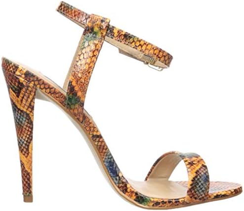 Steve Madden Women's Carmelina Heeled Sandal, Multi Snake, 9.5 M US | Image 5