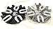 2 Crave Black & Chrome Wheel Center Cap (Qty 4) # c520102 capzsp01