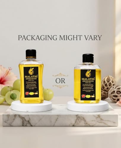 Image of Hair Oil, Infused with Nutrient-Rich Botanicals Coconut Oil, Flaxseed, Marshmallow Root, Aloe Vera, Hibiscus, Amla & Fenugreek Extracts,For Stronger & Healthier Hair.(250 Ml)