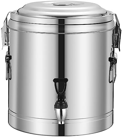 40L Insulated Stainless Steel Beverage Dispenser Urn with Tap - Ideal for Catering, Events, and Commercial Use - Keeps Hot Water, Coffee, Tea Warm,70l