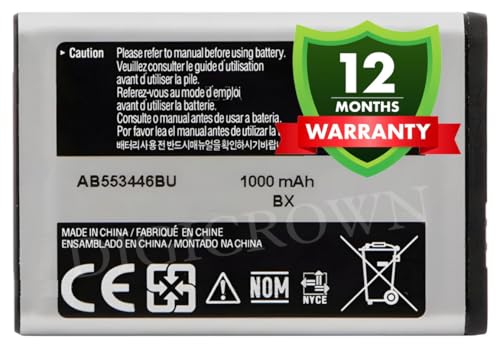 Image of Original AB553446BU Battery Compatible for Samsung B100 | B2100 Xplorer (Marine) | C3300K Champ | C5212 | E1110 | E1252 | i320 | L258 | M110 - (1000mAh) - 1 Year Warranty DF7