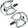 Wellgo Old School BMX MTB XC-II Bear Trap 1/2 Bicycle Pedals, Gray, WE2978, 109 x 95mm