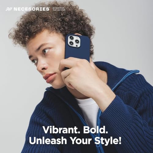 Image of Liquid Silicone Case Compatible for iPhone 15 Dark Blue | Slim Back Cover | Soft Touch Bumper | Shockproof Drop Protection | Microfiber Cloth Inside | Sleek Solid Design