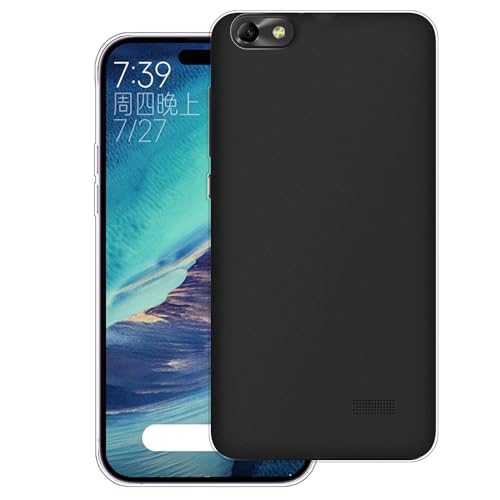 WUACYEAMING Carcasa para Móvil Compatible con Honor 4C/Huawei G Play Mini Funda Ultrafina Delgado Cover Transparente Suave TPU Silicona Antigolpes Bumper Caso para Case-(Transparencia)