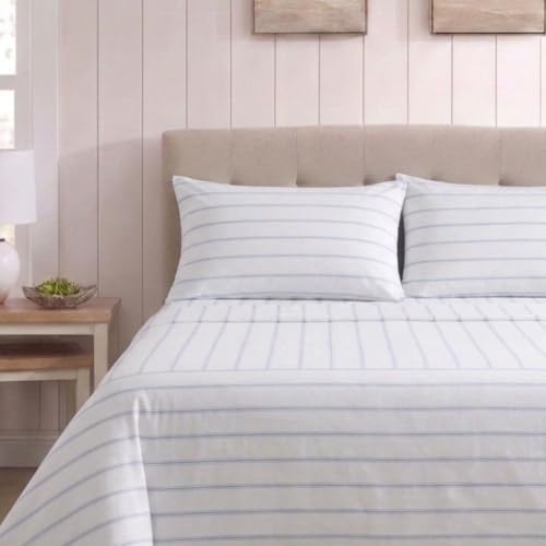 Nautica - Twin XL Cotton Percale Sheet Set with Matching Pillowcase | Naturally Smooth Percale, Matching Pillowcase & Fitted Sheet, Breathable, Machine Washable, Deep Pocket - image 2