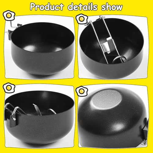Eierkocher aus Edelstahl Pochierter Eiermacher Egg Cooker Zusammenklappbarer Eierkocher zum Aufhängen antihaftbeschichtete Eierpochierer für perfekt gekochte Eier für Küchenwerkzeug – Bild 4